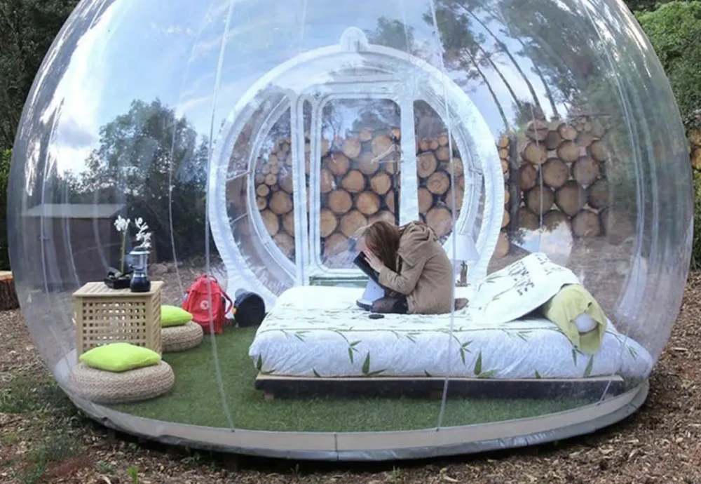 single tunnel bubble tent